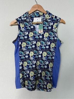 NWT Bermuda Sands UPF 50+ Sleeveless Floral Performance Tank